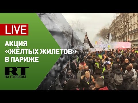 «Жёлтые жилеты» вышли на последнюю акцию протеста в 2019 году — LIVE